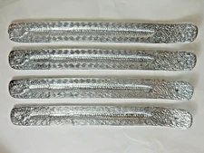 NEW LOT 4 Stick Incense Silver Metal Holder NOS Burner, Ash Collector, NOS