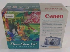 Canon PowerShot G2 Digital Camera 4.0MP W/2 Batteries, Charger and Remote-Tested