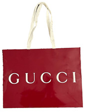 Authentic GUCCI - Large Shopping Bag New Rosso Ancora Design - 19" x 14" x 6.5  