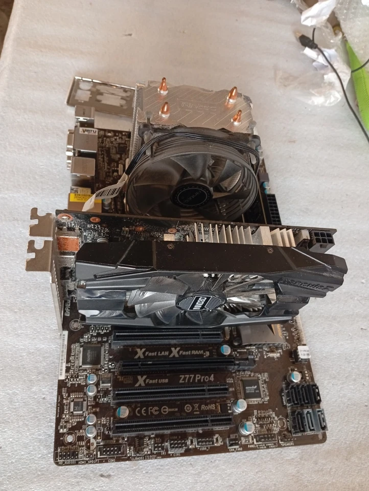 Bundle Scheda madre Asrock Z77 Pro +cpu i7 3770+ 16 GB ram+ video GTX1060 3GB - Immagine 2 di 4