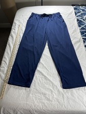 Cuddl Duds Women's Elastic Waistband Dark Blue Pajama Pants Size Large NWOT