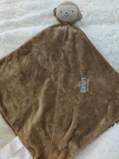 Carter  s Just One You Brown Monkey Security Blanket Mommy Loves Me Rattle Baby