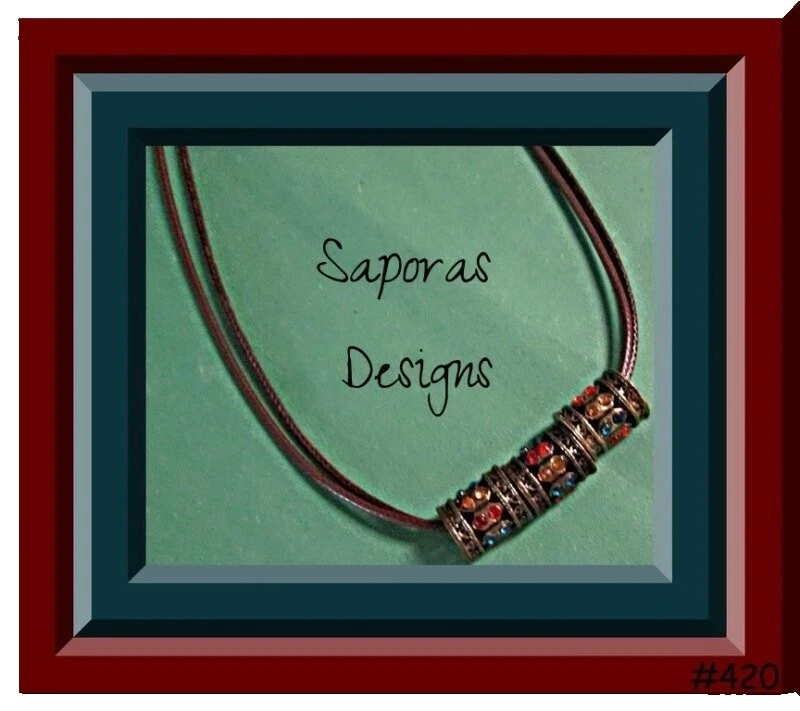 Moda Occidental de Cuero Marrón de Collares y Colgantes