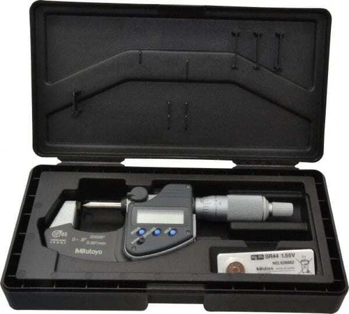 Mitutoyo 342-371-30 Crimp Height Micrometer, 0 to 0.8 inch (20mm) Range