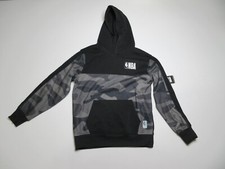 NBA Camouflage Boys Basketball Hooded Sweatshirt Long Sleeve Size M Black NWT