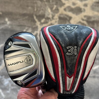 Maxfli Black Max 3i Hybrid Regular Flex Graphite 40  Right Hand with Head Cover