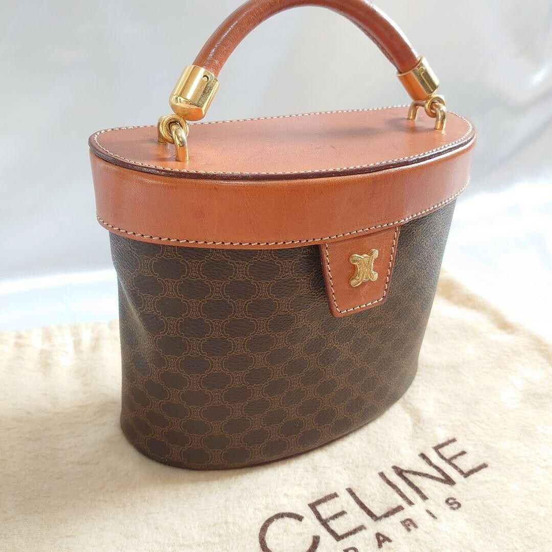 CELINE Shoulder bag Macadam Vanity Bag 2WAY Brown Leather Hand Bag