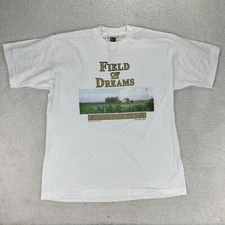 VTG 90's Field Of Dreams Shirt Men XL White Movie Single Stitch If You Build It