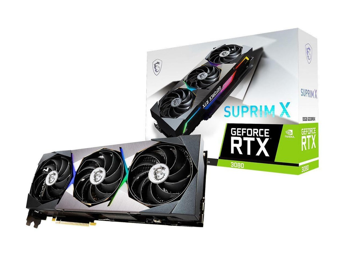 MSI GeForce RTX™ 3080 SUPRIM X 10G Wih TRI Forzr 2S, BRAND NEW, IN