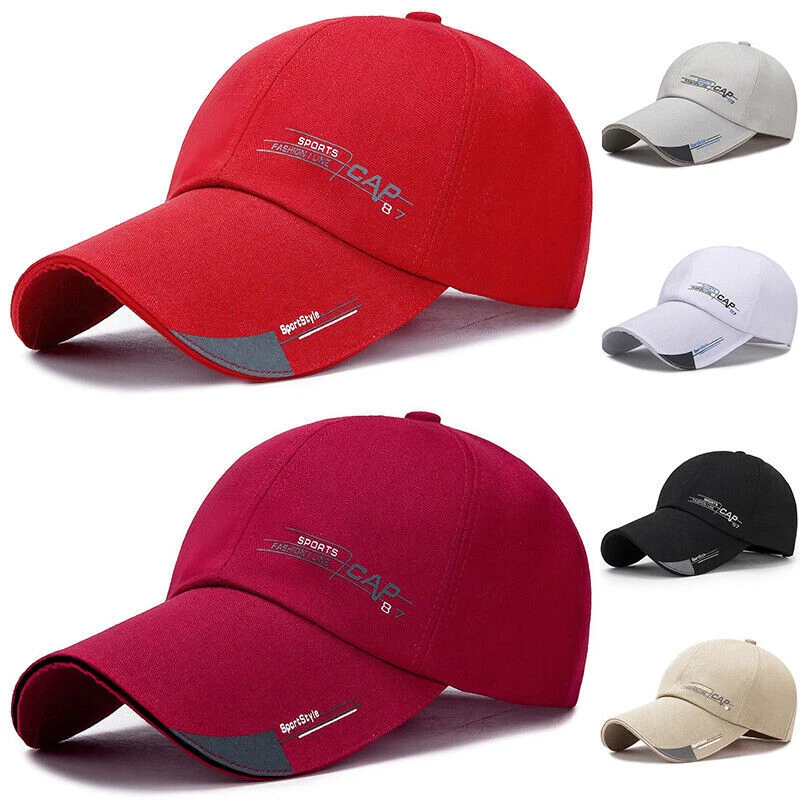 Red Casual Baseball Fashion Sports Cap, Size: M