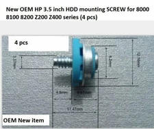 4 new OEM HP 3.5 HDD Mounting Screws for 6000 7000 8000 8100 series Desktop USFF