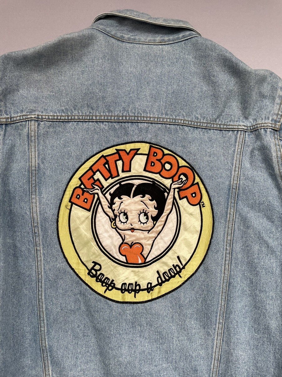 【激レア】BETTY BOOP♡デニムジャケット♡Mサイズ♡ヴィンテージ風 レア』90年代 BETTY BOOP ベティ ベティちゃん デニムジャケット