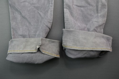 Vintage 2003 Women's Levi's Type 1 Tough Boot Corduroy Pants Gray Sz 5L (31x32) - Picture 9 of 12