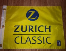 PGA TOUR TPC LOUISIANA ZURICH CLASSIC PIN FLAG WITH GROMMETS FREE SHIP AUTOS