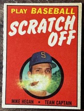 1971 Topps Scratch-Offs (RED)  #8 - Mike Hegan - Milwaukee Brewers Baseball Card