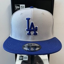 MLB - Los Angeles Dodgers 9FIFTY Adjustable Snap-Back New Era Cap - Gray Blue