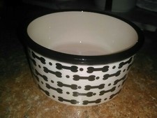 Stoneware Ceramic Dog Bowl Dish by Pet Trends Medium Size Brand New
