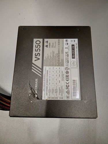 Corsair VS550 Power Supply Model RPS0101 China Without Power Cord Used Working - Picture 7 of 14