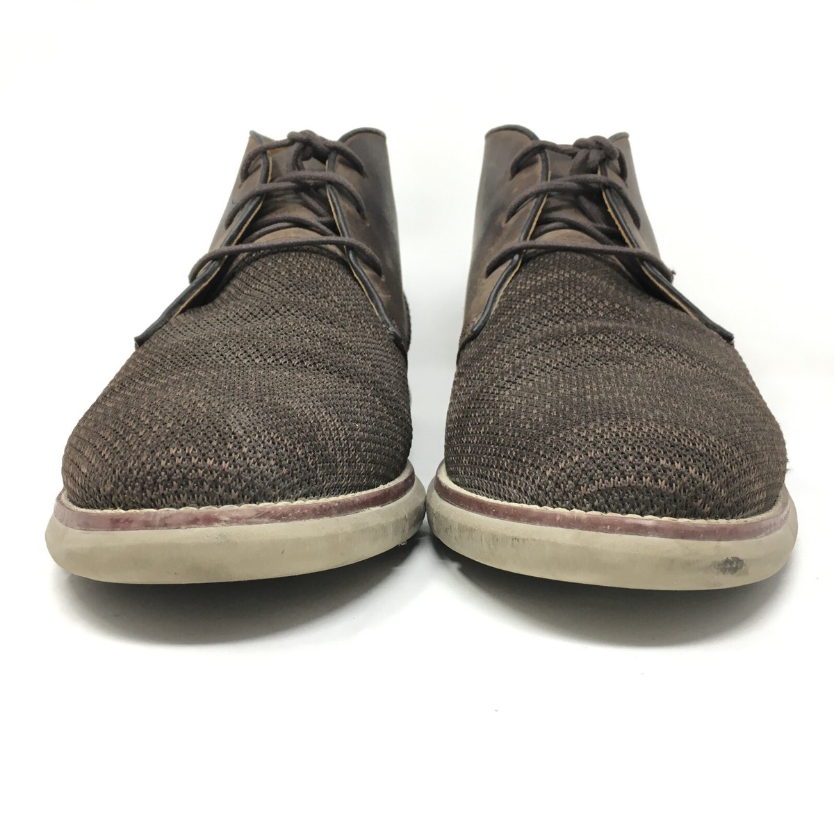 J Murphy by Johnston & Murphy Mens Brown Leather Knit Holden Chukka Boots Sz 10M Men main image 4