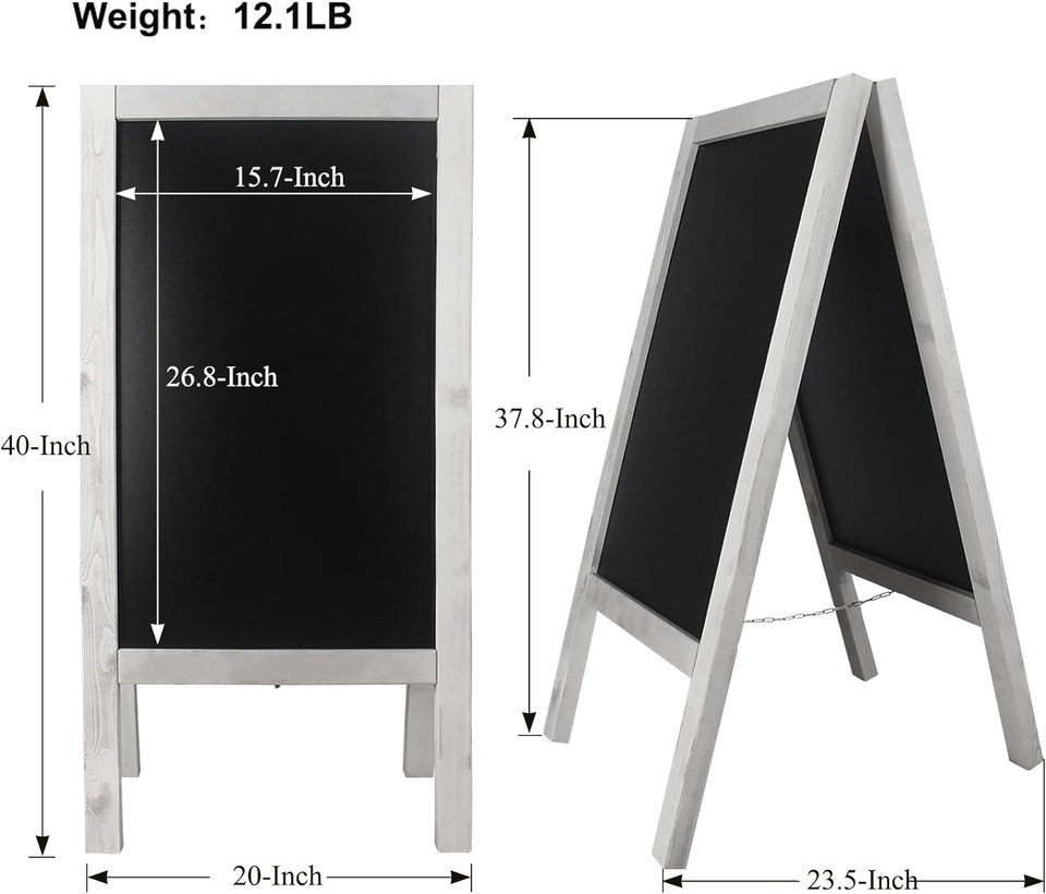 Chalk Board Signs 40X20'' Large a Frame Chalkboard Sign Free Standing Chalkboard eBay