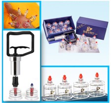Cupping Set Natural Therapy Equipment with Pumping Handle Remedies GIFTS Massage