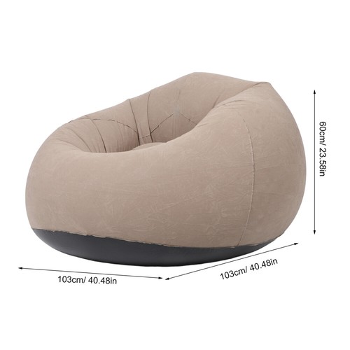Aufblasbare Sofa -Bohnen -Taschenstuhl Couch Für Camping Aufblasbares Im Freien - Bild 12 von 12