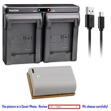 Kastar Battery Dual USB Charger for Canon LP-E6 LP-E6N  EOS 80D EOS 90D 5D3 5D4