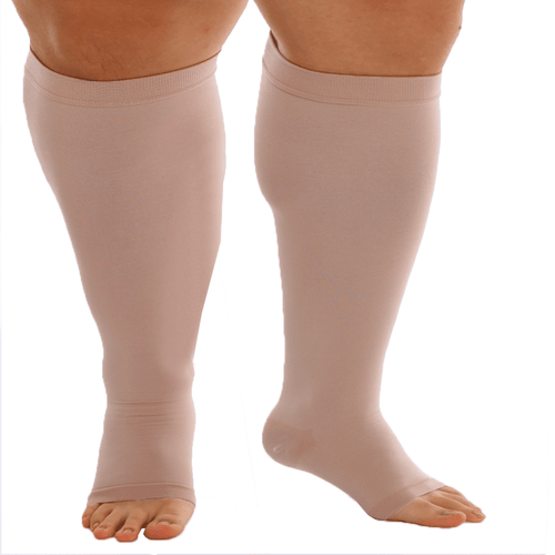 Pair Plus Size Knee High Compression Socks Men Women Medical Stockings S-7XL CFR - Picture 11 of 23
