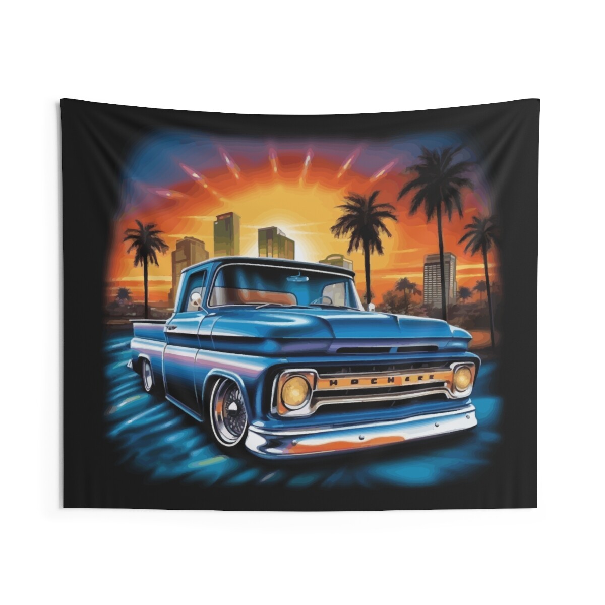 Chevy Silverado Lowrider Trucks Drawing 1987 Chevrolet Silverado