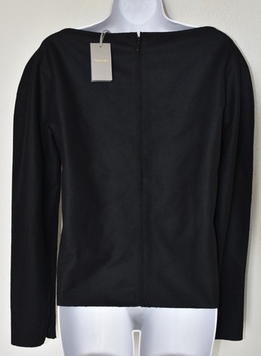 TOM FORD NEU MIT ETIKETT $ 1870 POET FLEECE WOLLE LAMMLEDERBESATZ SCHWARZ TOP. Größe 44 / L - Bild 7 von 14