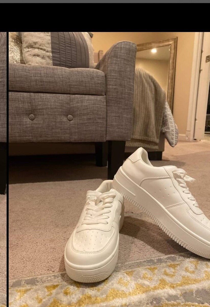 Icy White sneakers BRAND NEW sz 8.5 | eBay