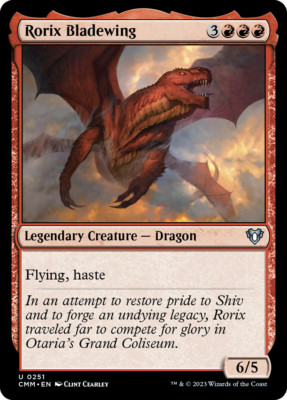 Rorix Bladewing FOIL Commander Masters NM Creature Uncommon MAGIC CARD ABUGames