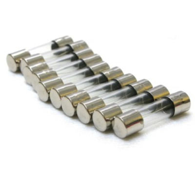 10er Pack Sicherungs-FÜ 20 Mm - 5A Langsames Blasglas