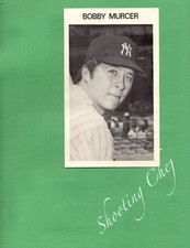 Vintage 4.25"x7" Photo of Bobby Murcer of New York Yankees Great Condition 