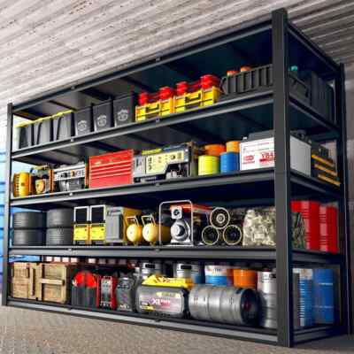60'' W Garage Shelving 3000LBS Heavy Duty Adjustable 5 Tier For Storage Rack New