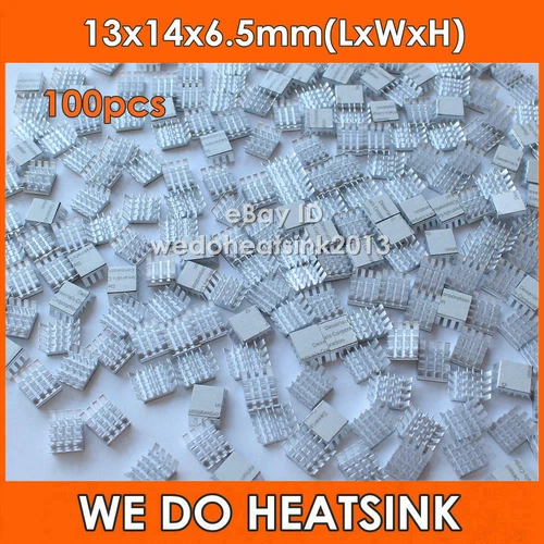 100pcs Aluminum Computer VGA Card Xbox360 DDR RAM Memory Cooling Cooler Heatsink