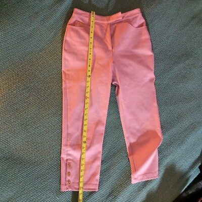 St John Sport by Marie Gray Pink Straight Pant Gold Accents  display picture 1
