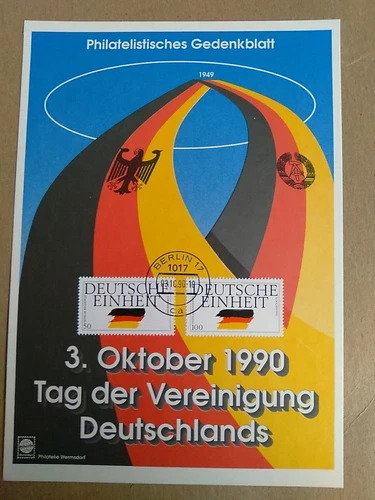 GERMANY DDR Stamped Envelope First Day Cover 3.10.90 First Day Of Unification