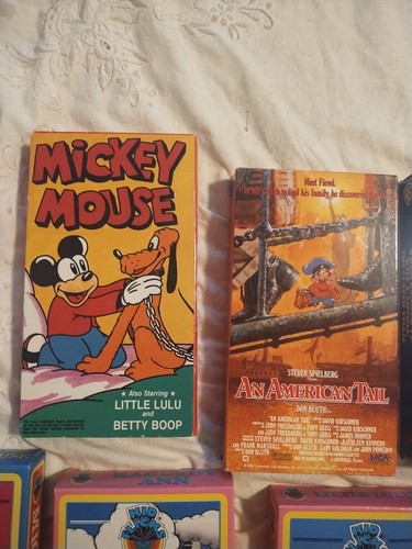 Vintage VHS Tape Classic Cartoons- Lot Of 7 (Woody Woodpecker, Mickey Mouse +++) - Picture 4 of 6