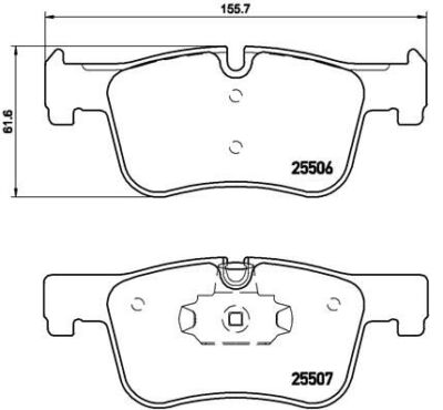 BREMBO P 06 070X Pastiglia Freno Xtra - Kit Pastiglie Per Auto, Omologate ECE R90 - 3
