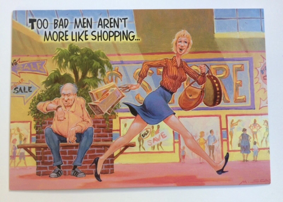 Leanin' Tree Greeting Card Funny Too Bad Men Aren't More Like Shopping For Women - Image 2 of 4