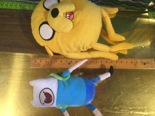 LARGE 21” CARTOON NETWORK JAKE THE DOG & FINN THE HUMAN ADVENTURE TIME PLUSH - Picture 8 of 14