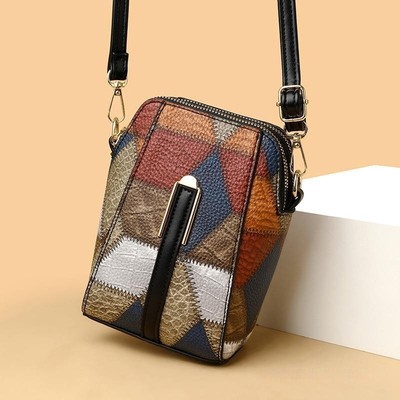Women's PU Leather Shoulder Bag, Irregular Pattern, Soft, Trendy Daily Use