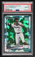 2021 Bowman Chrome Sapphire Edition Aqua Refractor 9/99 Jazz Chisholm PSA 10 v9t