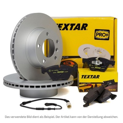 TEXTAR Bremsscheiben + Beläge Sensor für BMW X3 G01 X4 G02 mit M-Technik hinten