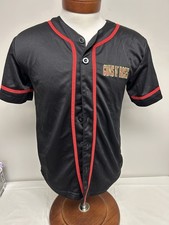 Guns N Roses Destruction 87 Button Up Black Baseball Shirt Size S, 2012 Rare