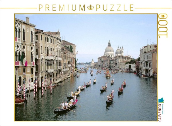 Calvendo Puzzle Regata Storica Auf Dem Canal Grande | 1000 Teile Lege-GrößE 64X4-image