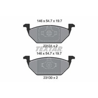 Textar 2313001 Bremsbelagsatz Scheibenbremse Vorderachse FüR Seat Skoda VW Audi