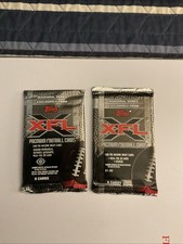 XFL  2001. INAUGURAL 2 PACKS OF CARDS UNOPENED