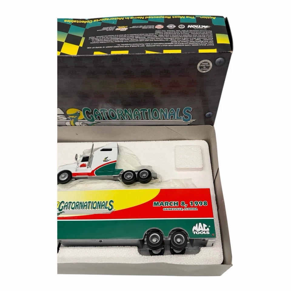 Gatornationals 1998 Hauler NHRA DieCast Action MacTools Scale 1:64 - Image 3 of 4
